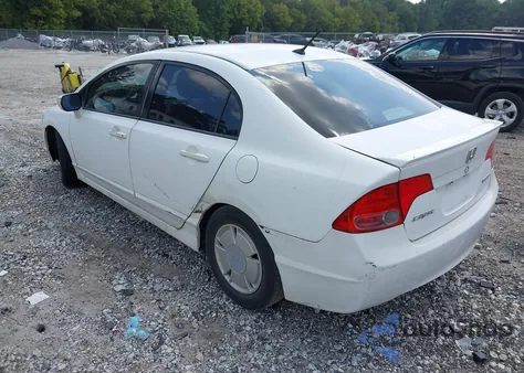 2008 Honda Civic Hybrid from USA, damaged, VIN JHMFA362X8S020479